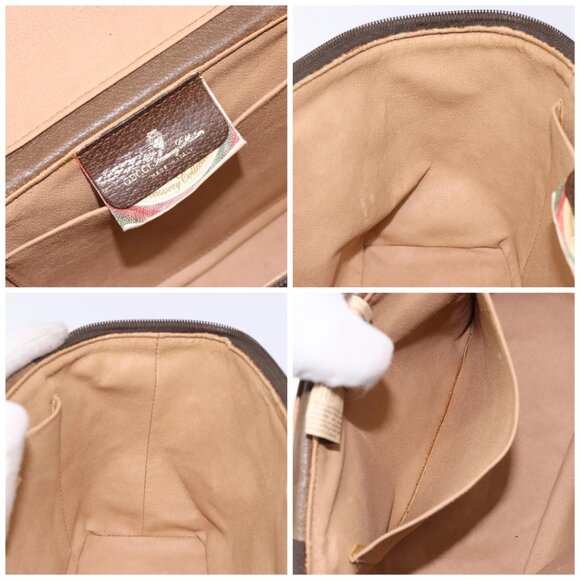 GUCCI GG Supreme Web Sherry Line Bag PVC Beige Gold 904 02 069 Auth BA3963 - Picture 15 of 16